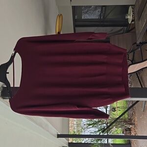 Burgundy Knit Sweater